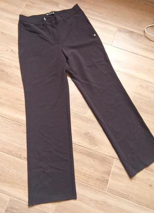 Фирменные прямые черные брюки размер 48 50 для полных женщин