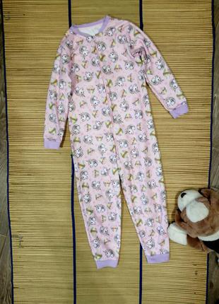 Пижама теплая слип кигуруми для девочки 9-10лет