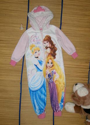 Пижама теплая слип кигуруми для девочки 3-4года