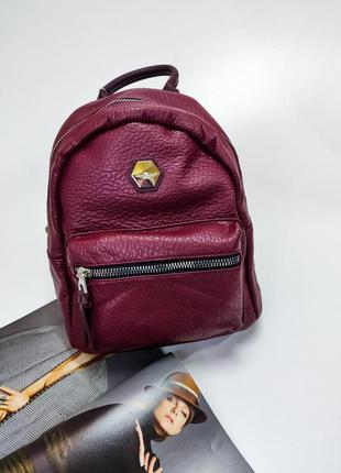 Мягкий городской стильный рюкзак david jones cm5357  бордовый