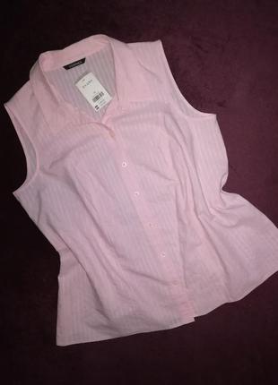 Sale! блуза без рукавов, нежно--розовая, нюдовая, батал.