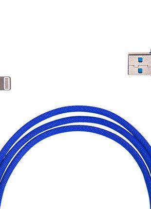 Кабель USB - Apple (Blue) 90° ((100) Bl 90°)