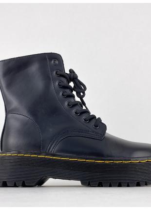 Женские ботинки Dr. Martens Jadon Black, черные кожаные ботинк...