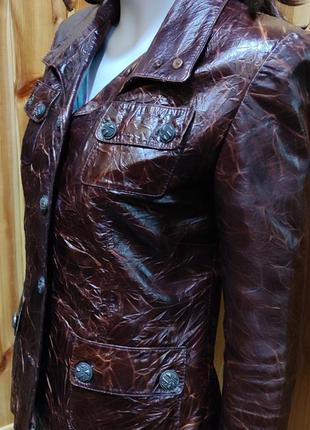 Кожаный пиджак куртка натуральная кожа р.m-l, la force collection