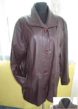 Лёгенькая женская кожаная куртка gazelli. италия. лот 890