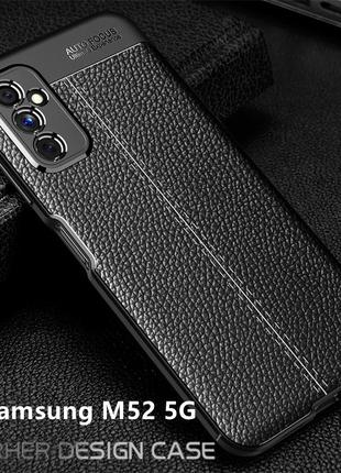 Кожаный чехол Leather Skin Case для samsung m52 / самсунг М52 ...