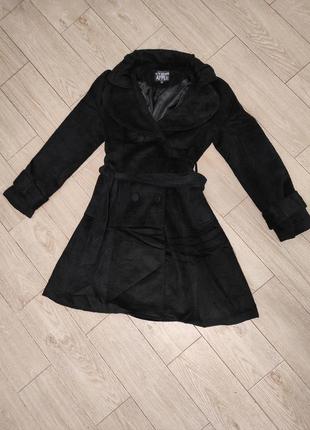 Женское пальто черное длинное пальтишко куртка курточка фирмен...
