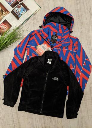 Куртка и кофта-флис north face 130 детская дитяча