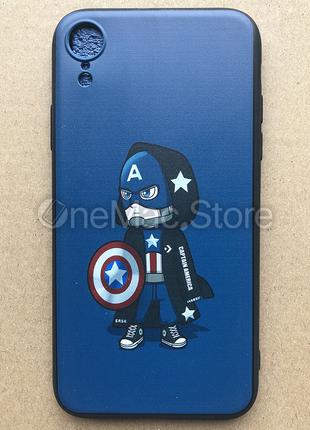 Чехол Captain America для iPhone XR
