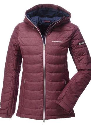 Женская шикарная теплая лыжная куртка пуховик peak performance