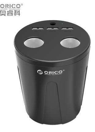 Автомобильное зарядное ORICO 3 USB + 2 Cigarette MP-3U2S-V1