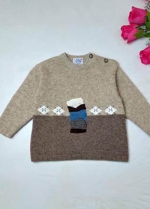 Классный пуловер на мальчика. 100% merino wool