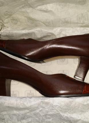 Нові жіночі туфлі човники середній каблук merianna натуральна ...