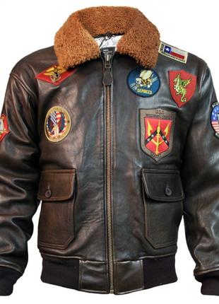 Кожаная куртка Top Gun Offical Signature Series Jacket (Brown)