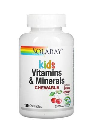 Solaray
витамины и минералы для детей, в форме жевательных таб...