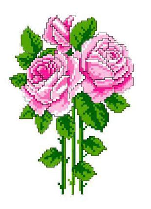 Набор для вышивания нитками крестом "Букет роз" цветы букет ни...
