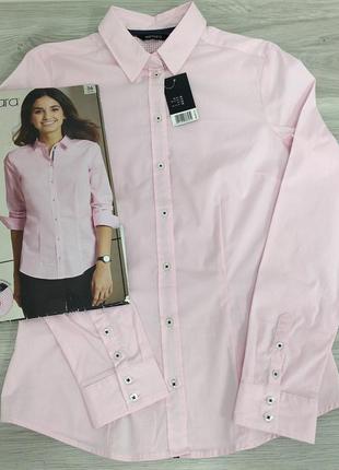 Красивая хлопковая рубашка нежно-розового цвета esmara, р. 36,...