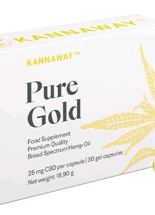 Капсулы Kannaway Pure Gold CBD конопляное масло лечебное