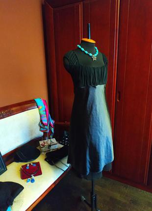 Сукня-ночнушка білизняний стиль атлас шифон італія