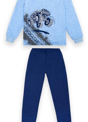Детская демисезонная пижама для мальчика р.122-134 голубая PGМ...