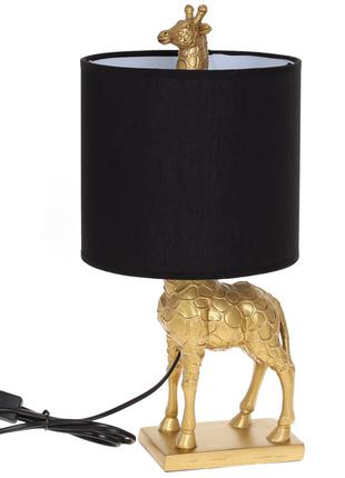 Лампа настольная 42см с декоративным основанием Жираф и тканев...