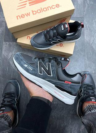 Замшевые, кожаные, мужские кроссовки new balance 574 since 199...