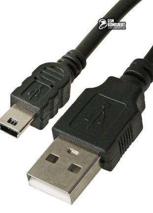 Кабель Mini-USB - USB, DKE2, 2 метра, черный