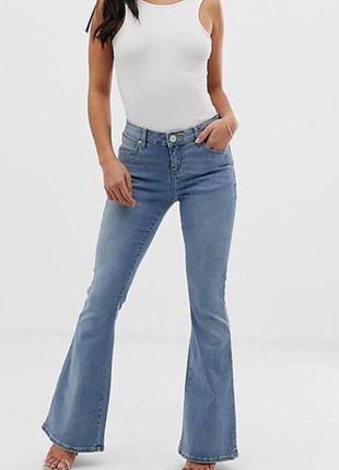 Роскошные джинсы клёш с высокой посадкой asos на высокий рост