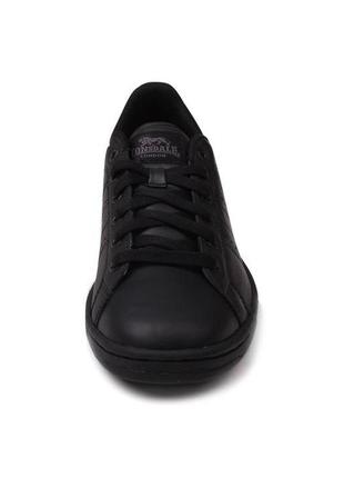 Новые кроссовки londsdale uk9 черные кожаные классические кеды