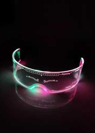 Светящиеся космические Led очки для вечеринки, маскарада, диск...