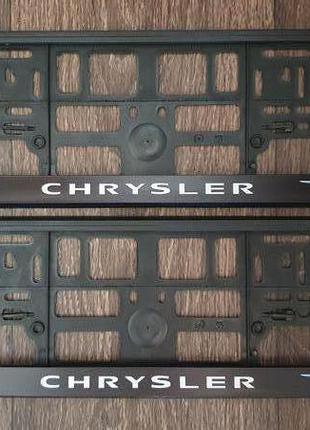 Рамки номерные Chrysler Lincoln Cadillac.