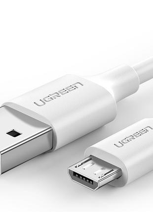 Кабель зарядный Ugreen Micro USB 2.0 5V2.4A 2M White (US289)