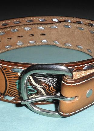 Ремень, ремінь шкіряний в стилі кантрі Brazos Joe Belt (США)