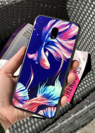 TPU+Glass чехол со стеклянной поверхностью
