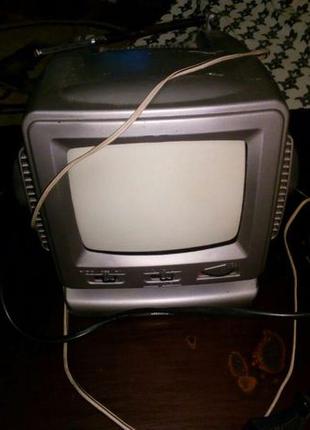 Ретро черно-белый телевизор Jinlipu с антенной торг