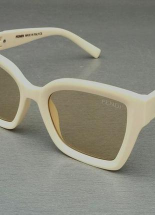 Fendi модные женские солнцезащитные очки светлый беж