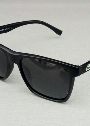 Lacoste стильні чоловічі сонцезахисні окуляри чорні поляризиро...