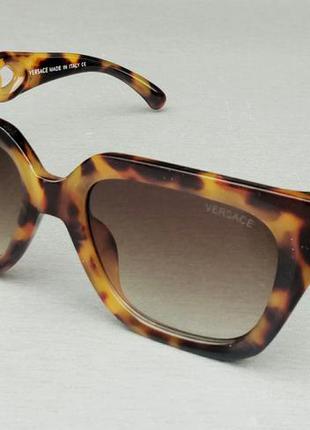 Versace модные женские солнцезащитные очки коричневые тигровые...