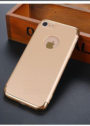 Накладка, задняя панель Elitecover для iPhone 7 gold