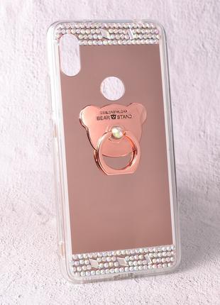 Чехол-накладка TPU Luxury Bear rose gold для Xiaomi Redmi S2