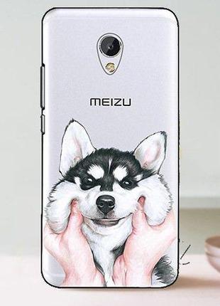 Чехол-накладка TPU Image Husky для Meizu MX6