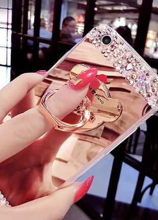 Чехол-накладка TPU Luxury Bear rose gold для Samsung Galaxy S8...