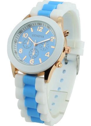 Часы женские наручные Geneva Multicolor light blue (голубой)