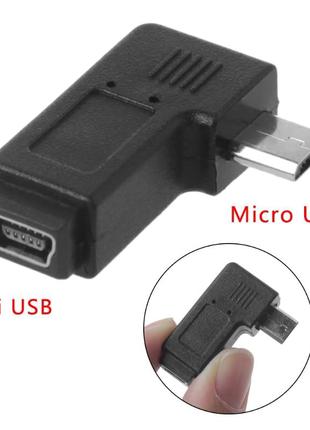 Переходник Micro male к Mini-usb female / Micro штекер - mini-...