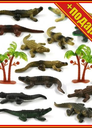 ` Игровой набор "Фигурки животных" T3014-84 в колбе (Крокодилы...
