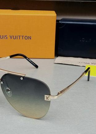 Louis vuitton сонцезахисні окуляри краплі унісекс синьо бежеви...