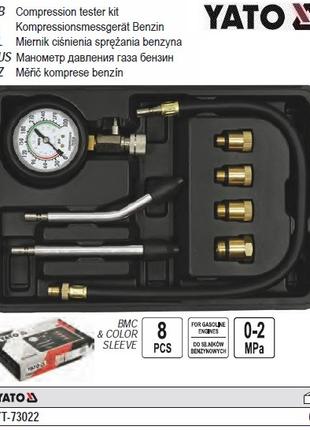 Набор компрессометр YATO Польша бензиновых двигателей 0-2 МПа ...