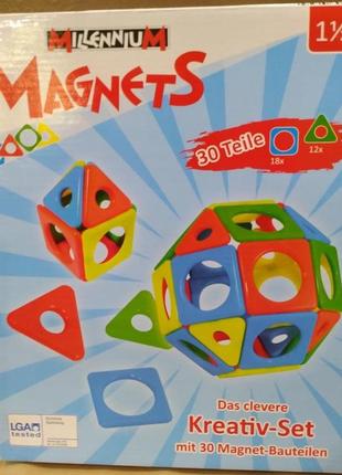 Магнитный конструктор magnetic kreativ-set 30 дет