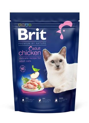 Сухой корм для кошек Brit Premium by Nature с курицей 800г
