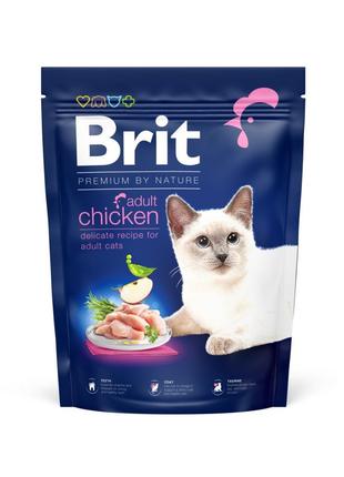 Сухий корм для кішок Brit Premium by Nature з куркою 300г